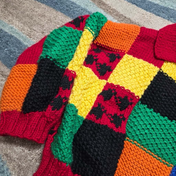 Harry Styles Handmade Croche JW Inspired Cardigan Multicolored - Picture 3 of 8